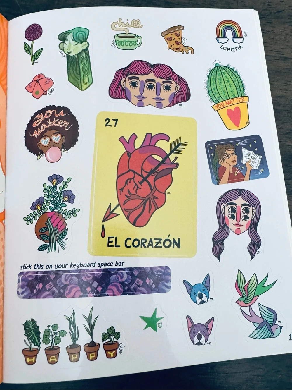 Feminist Female Heart Stickers